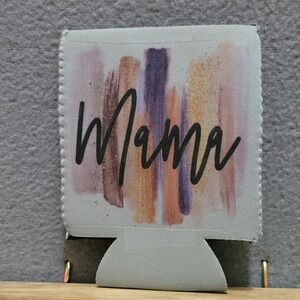 Mama Abstract Brushstroke 12 Oz Can Cooler Sleeve Beverage Insulator Koozie